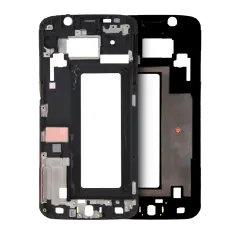 Mid-Frame Housing Compatible For Samsung Galaxy S6 Edge (With Small Parts) (Service Pack) (Black Sapphire)