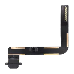 Charging Port Flex Cable Compatible For iPad Air 1 / iPad 5 (2017) / iPad 6 (2018) (Soldering Required) (Premium) (Black)