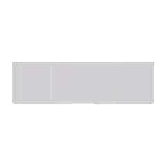 Single Pack (Palm Rest) Skin Compatible For MacBook Pro 15" Touch Bar (A1990 / Late 2018 / Early 2019) (A1707 / Late 2016 / Mid 2017) (Silver)