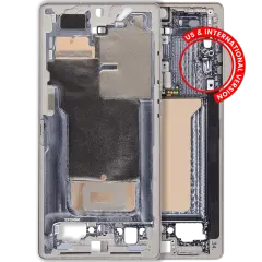 Mid-Frame Housing Compatible For Samsung Galaxy S25 Ultra (US & International Version) (Titanium Pink Gold)