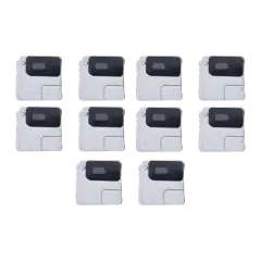 Flash Light / Power Flex Bracket With Microphone Mesh For iPhone 12 Mini (White) (10 Pack)