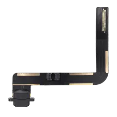 Charging Port Flex Cable Compatible For iPad Air 1 / iPad 5 (2017) / iPad 6 (2018) (Soldering Required) (Aftermarket Plus) (Black)