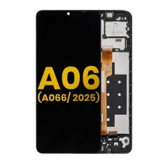 LCD Assembly With Frame Compatible For Samsung Galaxy A06 5G (A066/ 2025) (Refurbished) (All Colors)