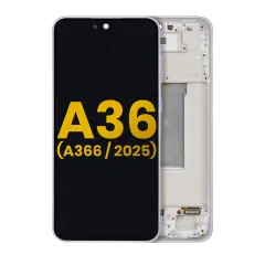 OLED Assembly With Frame Compatible For Samsung Galaxy A36 5G (A366 / 2025) (Refurbished) (Lavender)
