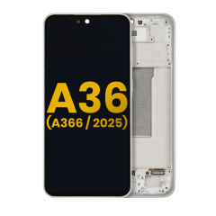 OLED Assembly With Frame Compatible For Samsung Galaxy A36 5G (A366 / 2025) (Refurbished) (Lime)