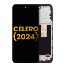 LCD Assembly With Frame For Boost Mobile Celero 5G (2024) (Refurbished) (All Colors)
