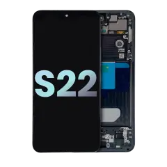 OLED Assembly With Frame Compatible For Samsung Galaxy S22 5G (Service Pack) (Graphite)