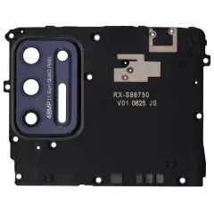 Antenna Cover with Back Camera Lens Compatible For Motorola Moto G Stylus 6.8" (XT2115 / 2021) (Aurora Black)