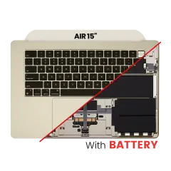 Top Case Assembly With Battery And Keyboard Compatible For MacBook Air 15" (A2941 / Mid 2023) (US Keyboard) (Starlight)