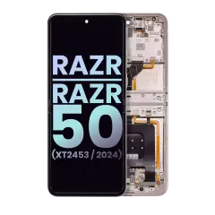 Main OLED Assembly Compatible For Motorola Razr / Razr 50 (XT2453 / 2024) (Genuine OEM) (Beach Sand)