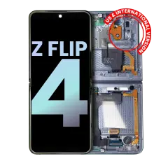 Inner OLED Assembly With Frame For Samsung Galaxy Z Flip 4 5G (US & International) (Service Pack) (Blue)