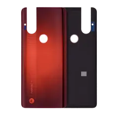 Back cover Glass Compatible For Motorola One Hyper (XT2027-1 / 2020) (Genuine OEM) (Red)