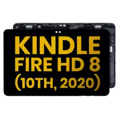 LCD Assembly With Frame For Amazon Kindle Fire HD 8 (10th Gen, 2020) (Refurbished) (All Colors)