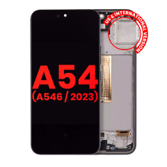 OLED Assembly With Frame Compatible For Samsung Galaxy A54 5G (A546 / 2023) (US & International Version) (Aftermarket Plus) (Graphite)