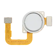 Fingerprint Reader With Flex Cable Compatible For Motorola Moto G Power (XT2041-4 / XT2041-6 / XT2041-7 / XT2041DL / 2020) / G Stylus 6.4" (XT2043 / 2020) (White)