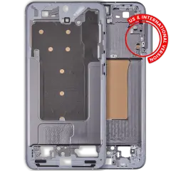 Mid-Frame Housing Compatible For Samsung Galaxy S25 Plus 5G (US & International Version) (Silver Shadow)