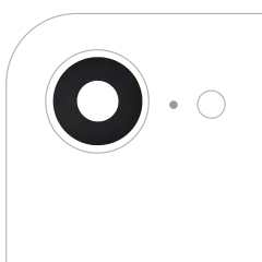 Back Camera Lens (Glass Only) With Adhesive For iPhone 16e (Premium) (Real Sapphire)