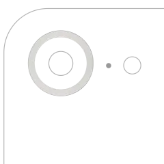 Back Camera Bezel Ring Only Compatible For iPhone 16e (White)