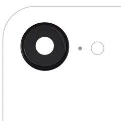 Back Camera Lens With Bracket & Bezel Compatible For iPhone 16e (Black) (Premium)