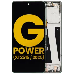 LCD Assembly With Frame Compatible For Motorola Moto G Power 5G (XT2515 / 2025) (Refurbished) (Leaf Green)
