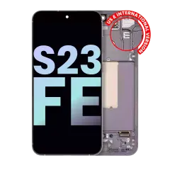 OLED Assembly With Frame Compatible For Samsung Galaxy S23 FE 5G (US & International Version) (Service Pack) (Graphite)