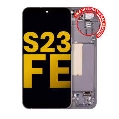 OLED Assembly With Frame Compatible For Samsung Galaxy S23 FE 5G (US & International Version) (Refurbished) (Graphite)