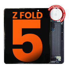 Inner OLED Assembly With Frame For Samsung Galaxy Z Fold 5 5G (US & International) (Blemish: Grade C) (Phantom Black)