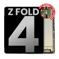 Inner OLED Assembly With Frame Compatible For Samsung Galaxy Z Fold 4 5G (US & International) (Used OEM Pull: Grade A) (Beige)