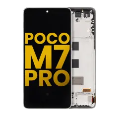 OLED Assembly With Frame Compatible For Xiaomi Poco M7 Pro 5G  (Refurbished) (Lunar Dust)