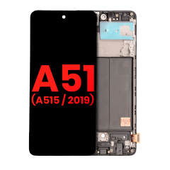 OLED Assembly With Frame Compatible For Samsung Galaxy A51 4G (A515 / 2019) (6.33") (Aftermarket Plus) (All Colors)