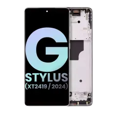 OLED Assembly With Frame Compatible For Motorola Moto G Stylus 5G (XT2419 / 2024) (Genuine OEM) (Caramel Latte)