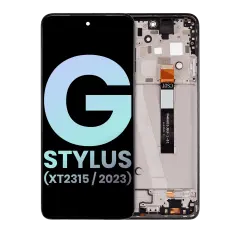 LCD Assembly With Frame Compatible For Motorola Moto G Stylus 5G (XT2315 / 2023) (Genuine OEM) (Rose Champagne)