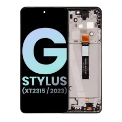 LCD Assembly With Frame Compatible For Motorola Moto G Stylus 5G (XT2315 / 2023) (Genuine OEM) (Cosmic Black)