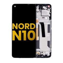 LCD Assembly With Frame Compatible For OnePlus Nord N10 5G (Refurbished) (Midnight Ice)