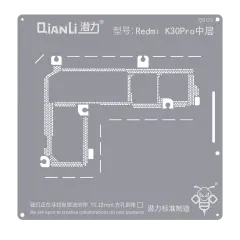 Bumblebee Stencil (QS129) For Xiaomi Redmi K30 Pro Middle Layered (Qianli)