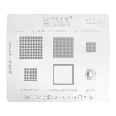 Power Logic Stencil Compatible For MacBook (A1989 / A1990 / A2159-T2) (MAC 6)