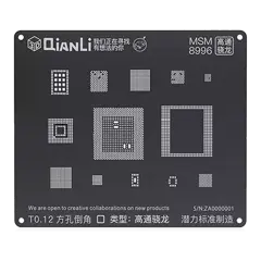 3D Black Stencil (MSM 8996) (Qianli)