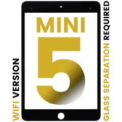 Front Glass Compatible For iPad  Mini 5 (Glass Separation Required) (WiFi Version) (All Colors)