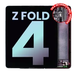 Inner OLED Assembly With Frame Compatible For Samsung Galaxy Z Fold 4 5G (US & International) (Service Pack) (Burgundy)