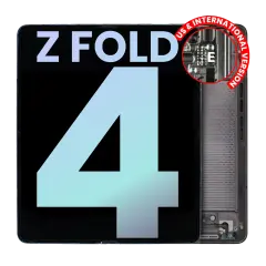 Inner OLED Assembly With Frame Compatible For Samsung Galaxy Z Fold 4 5G (US & International) (Service Pack) (Phantom Black)
