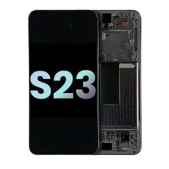 OLED Assembly With Frame Compatible For Samsung Galaxy S23 5G (US & International) (Service Pack) (Lavender)