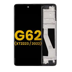 LCD Assembly With Frame Compatible For Motorola Moto G62 5G (XT2223 / 2022) (Refurbished) (All Colors)