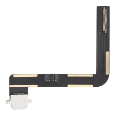 Charging Port Flex Cable Compatible For iPad Air 1 / iPad 5 (2017) / iPad 6 (2018) (Soldering Required) (Aftermarket Plus) (White)