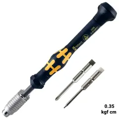 Wera Torque Screwdriver Micro ESD Kit (0.35 kgf cm) (Black) (OEM Service Tools)