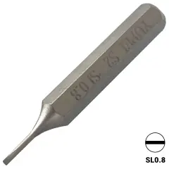 S2 Steel Screwdriver Bit (SL0.8)