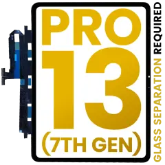 Digitizer Compatible For Compatible For iPad Pro 13" 7th Gen (2024) (Glass Separation Required) (Premium) (Black)