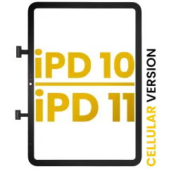 Digitizer Compatible For iPad 10 (2022) / iPad 11 (2025) (Premium) (Cellular Version) (Black)