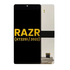 Main OLED Assembly Without Frame Compatible For Motorola Razr 5G (XT2251 / 2022) (Refurbished) (All Colors)