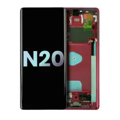 OLED Assembly With Frame Compatible For Samsung Galaxy Note 20 5G (Service Pack) (Red)