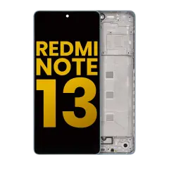 OLED Assembly With Frame Compatible For Xiaomi Redmi Note 13 5G (Refurbished) (Blue)